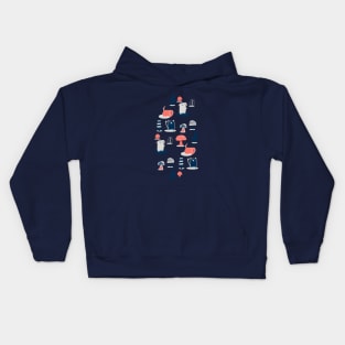 Cute Dog and Cat at the park Kids Hoodie